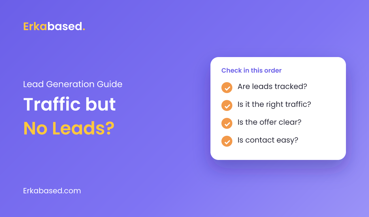Website Traffic but No Leads? How to Find and Fix the Leak