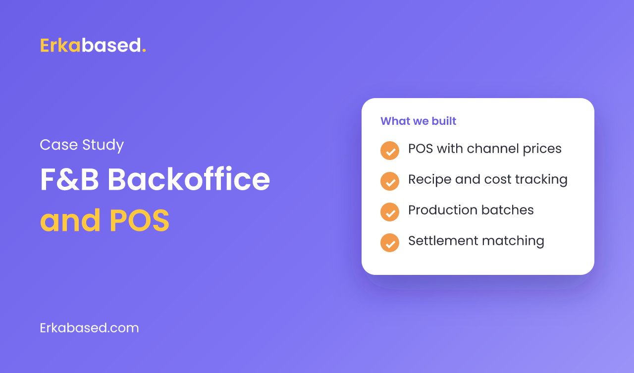 Case Study: A Custom POS and Backoffice for a Food Brand Selling on Delivery Apps